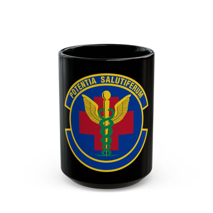 19 Healthcare Operations Squadron AMC (U.S. Air Force) Black Coffee Mug-15oz-The Sticker Space