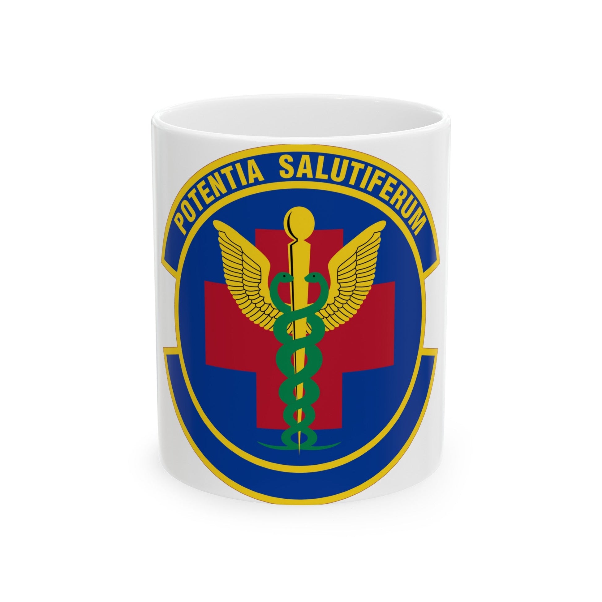19 Healthcare Operations Squadron AMC (U.S. Air Force) White Coffee Mug-11oz-The Sticker Space