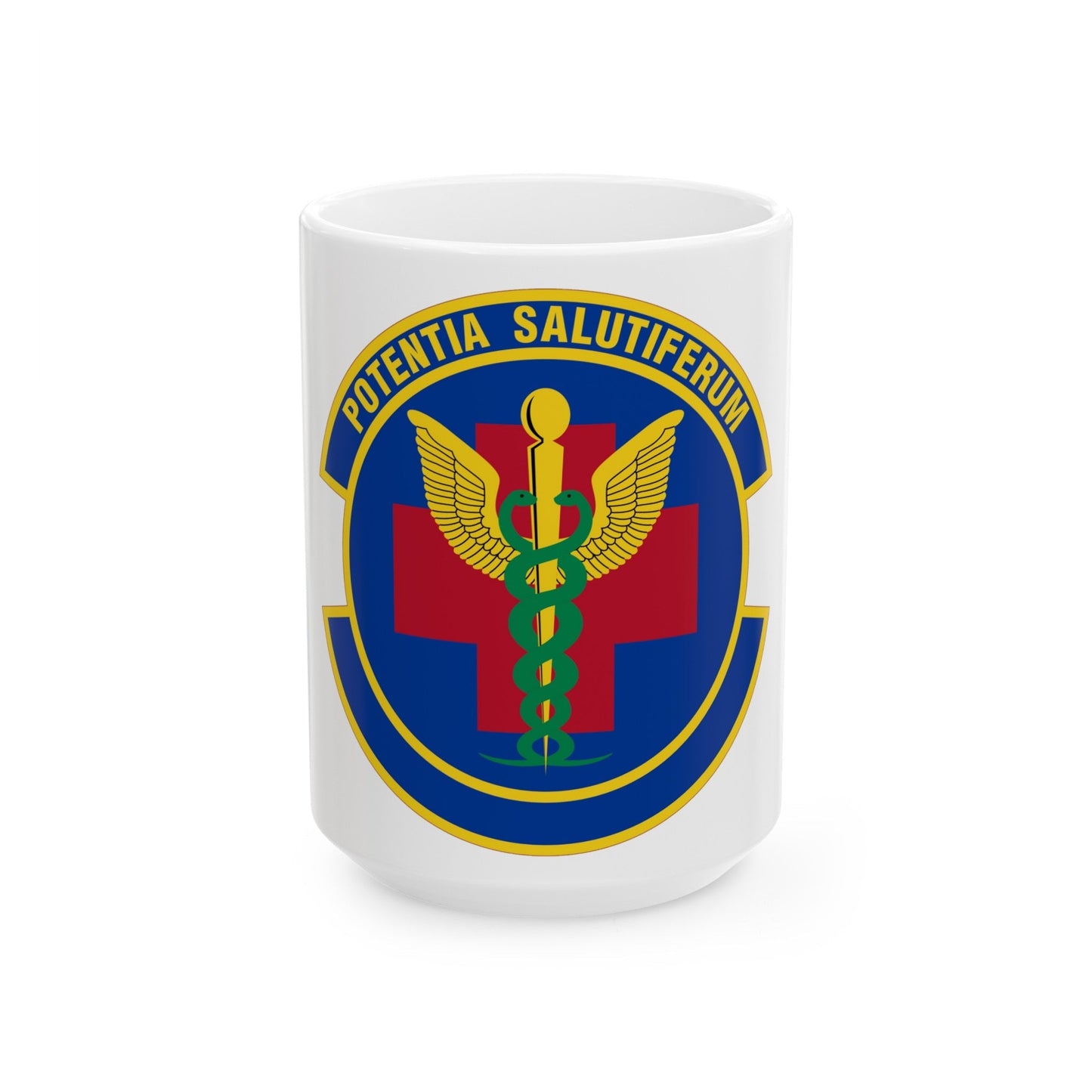 19 Healthcare Operations Squadron AMC (U.S. Air Force) White Coffee Mug-15oz-The Sticker Space