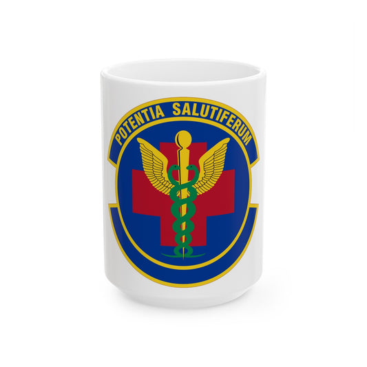 19 Healthcare Operations Squadron AMC (U.S. Air Force) White Coffee Mug-15oz-The Sticker Space