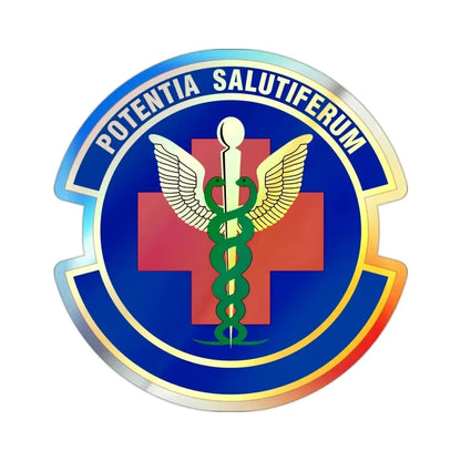 19 Healthcare Operations Squadron AMC (U.S. Air Force) Holographic STICKER Die-Cut Vinyl Decal - The Sticker Space