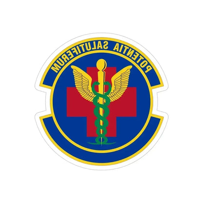19 Healthcare Operations Squadron AMC (U.S. Air Force) REVERSE PRINT Transparent Die-Cut STICKER 5 Inch Die-Cut Transparent - The Sticker Space