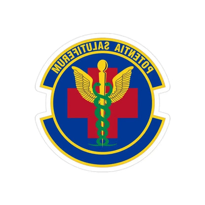 19 Healthcare Operations Squadron AMC (U.S. Air Force) REVERSE PRINT Transparent Die-Cut STICKER - The Sticker Space