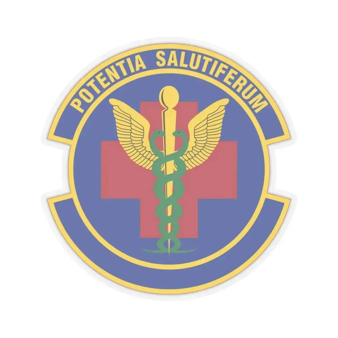 19 Healthcare Operations Squadron AMC (U.S. Air Force) STICKER Vinyl Kiss-Cut Decal 3 Inch Transparent - The Sticker Space