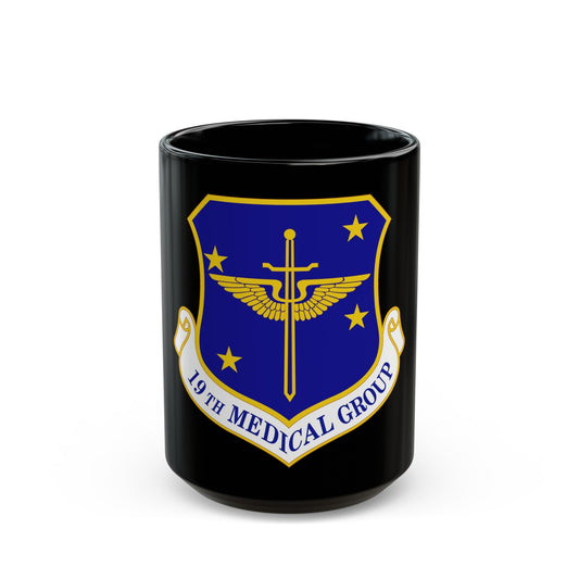 19 Medical Group AMC (U.S. Air Force) Black Coffee Mug-15oz-The Sticker Space