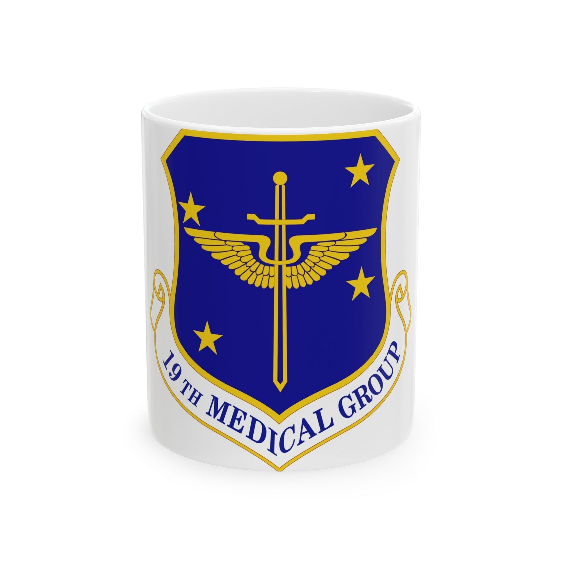 19 Medical Group AMC (U.S. Air Force) White Coffee Mug-11oz-The Sticker Space