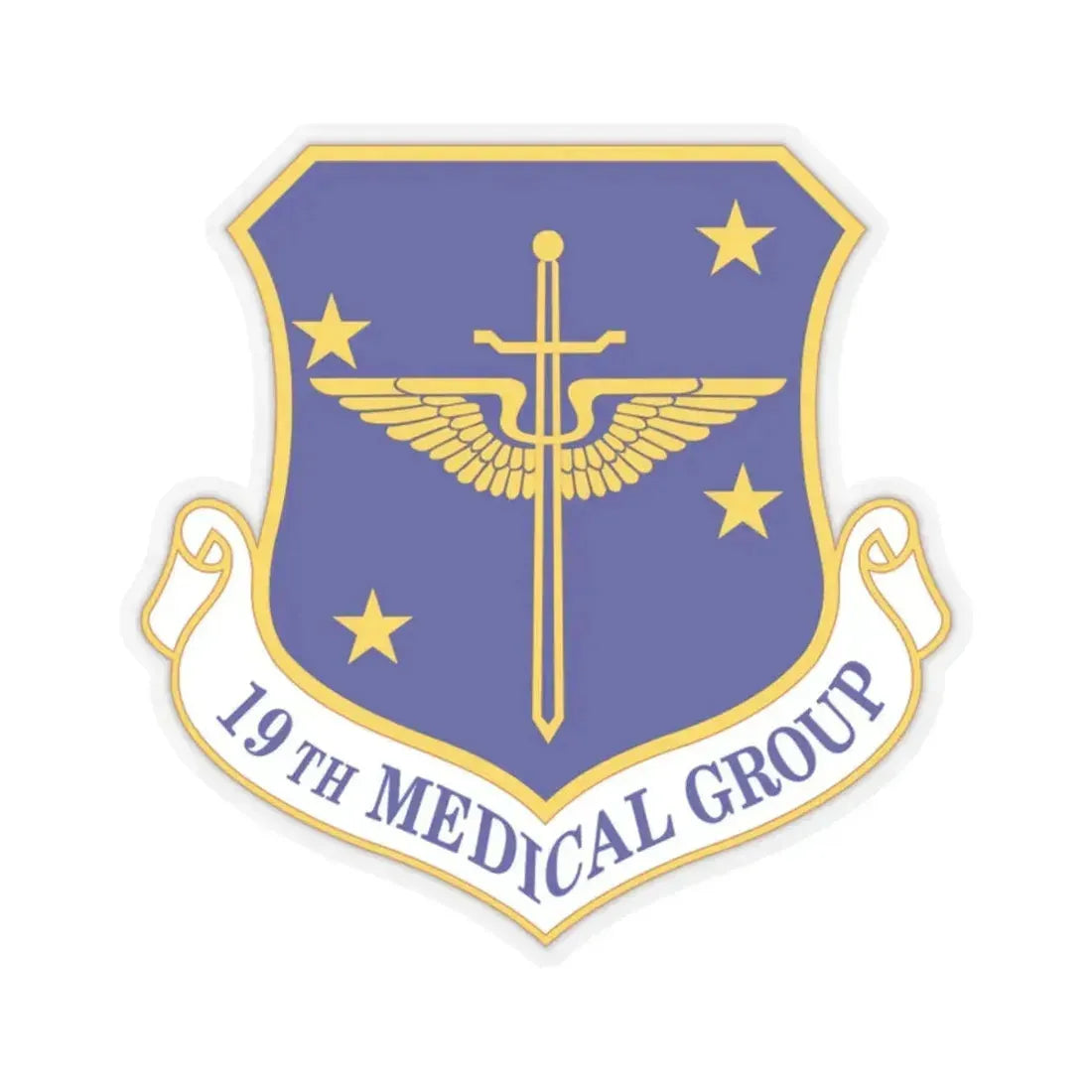 19 Medical Group AMC (U.S. Air Force) STICKER Vinyl Kiss-Cut Decal 2 Inch Transparent - The Sticker Space