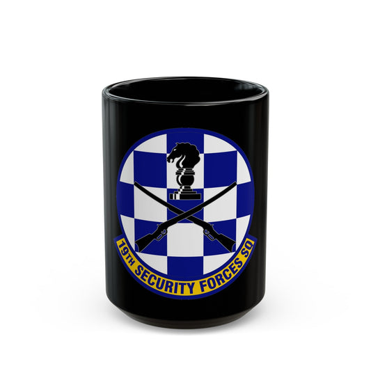 19 Security Forces Squadron AMC (U.S. Air Force) Black Coffee Mug-15oz-The Sticker Space