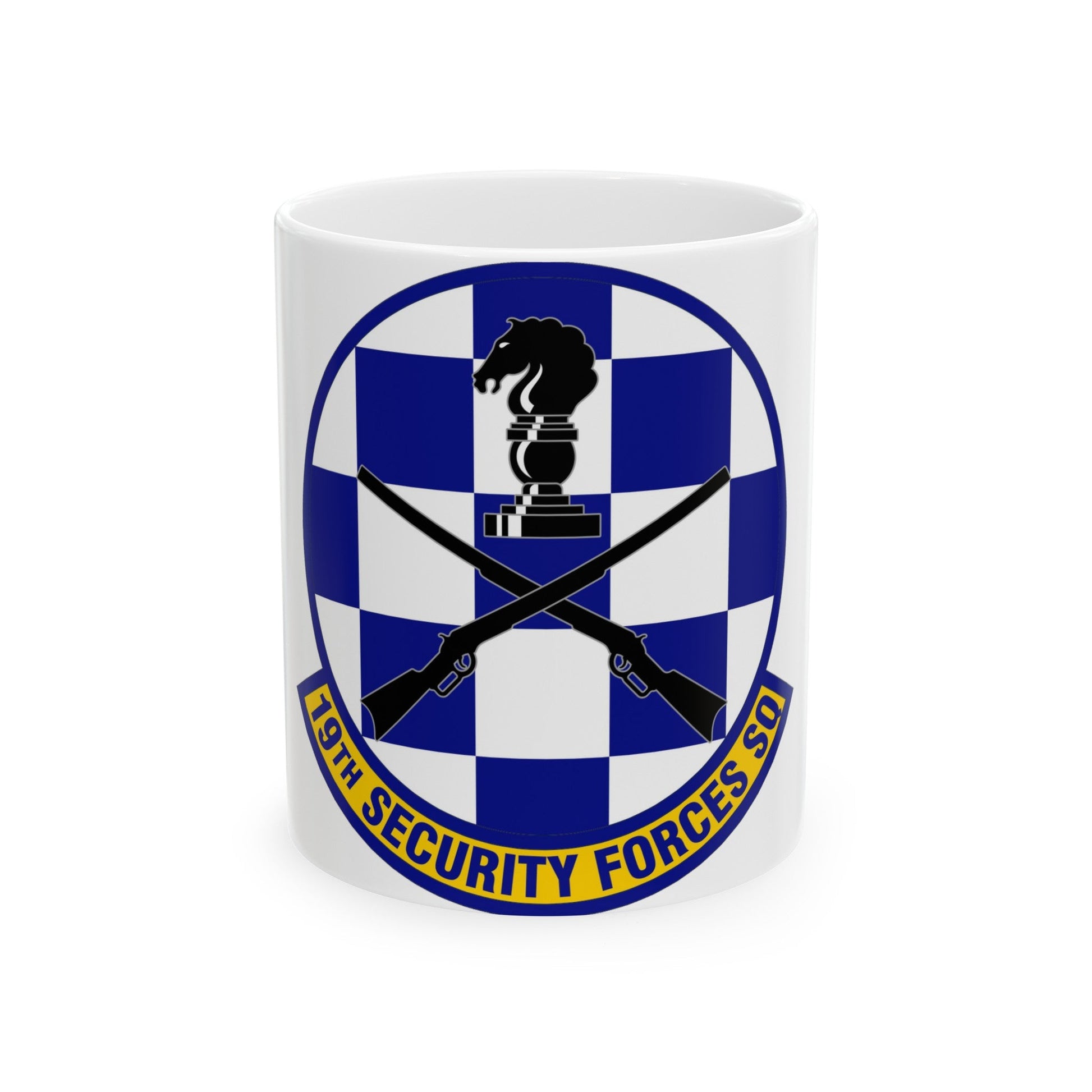 19 Security Forces Squadron AMC (U.S. Air Force) White Coffee Mug-11oz-The Sticker Space