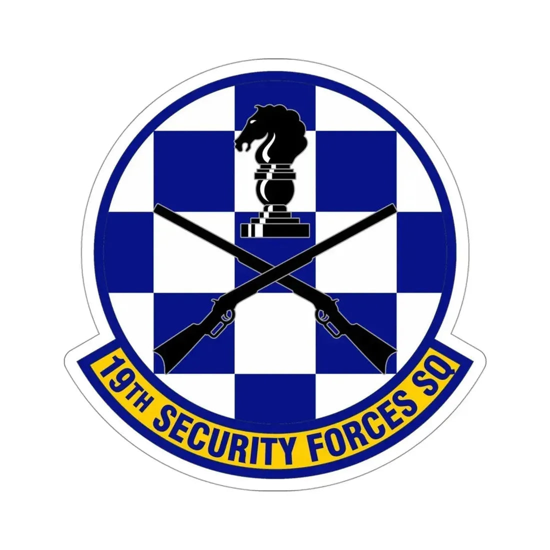 19 Security Forces Squadron AMC (U.S. Air Force) STICKER Vinyl Die-Cut Decal - The Sticker Space