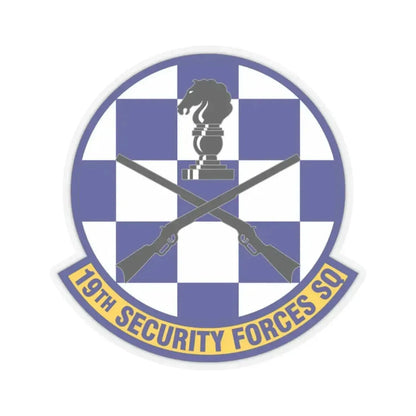 19 Security Forces Squadron AMC (U.S. Air Force) STICKER Vinyl Kiss-Cut Decal 2 Inch Transparent - The Sticker Space