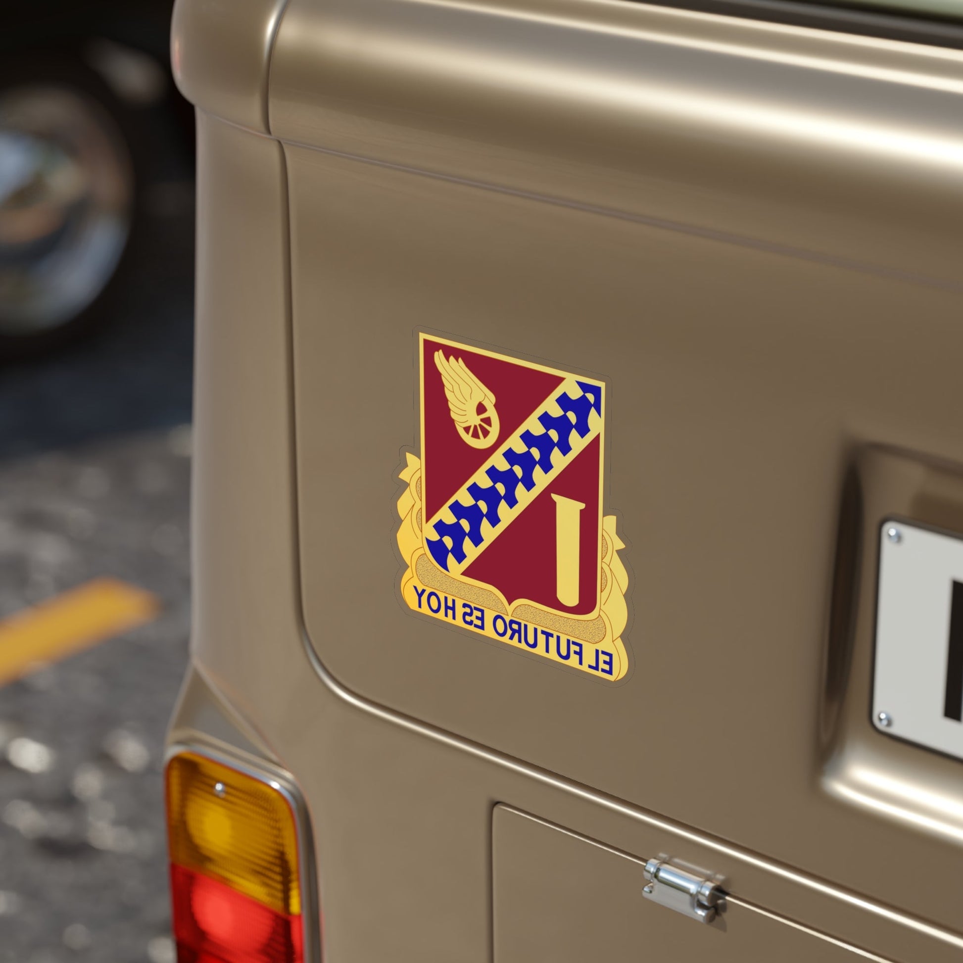 19 Transportation Battalion (U.S. Army) REVERSE PRINT Transparent STICKER-The Sticker Space