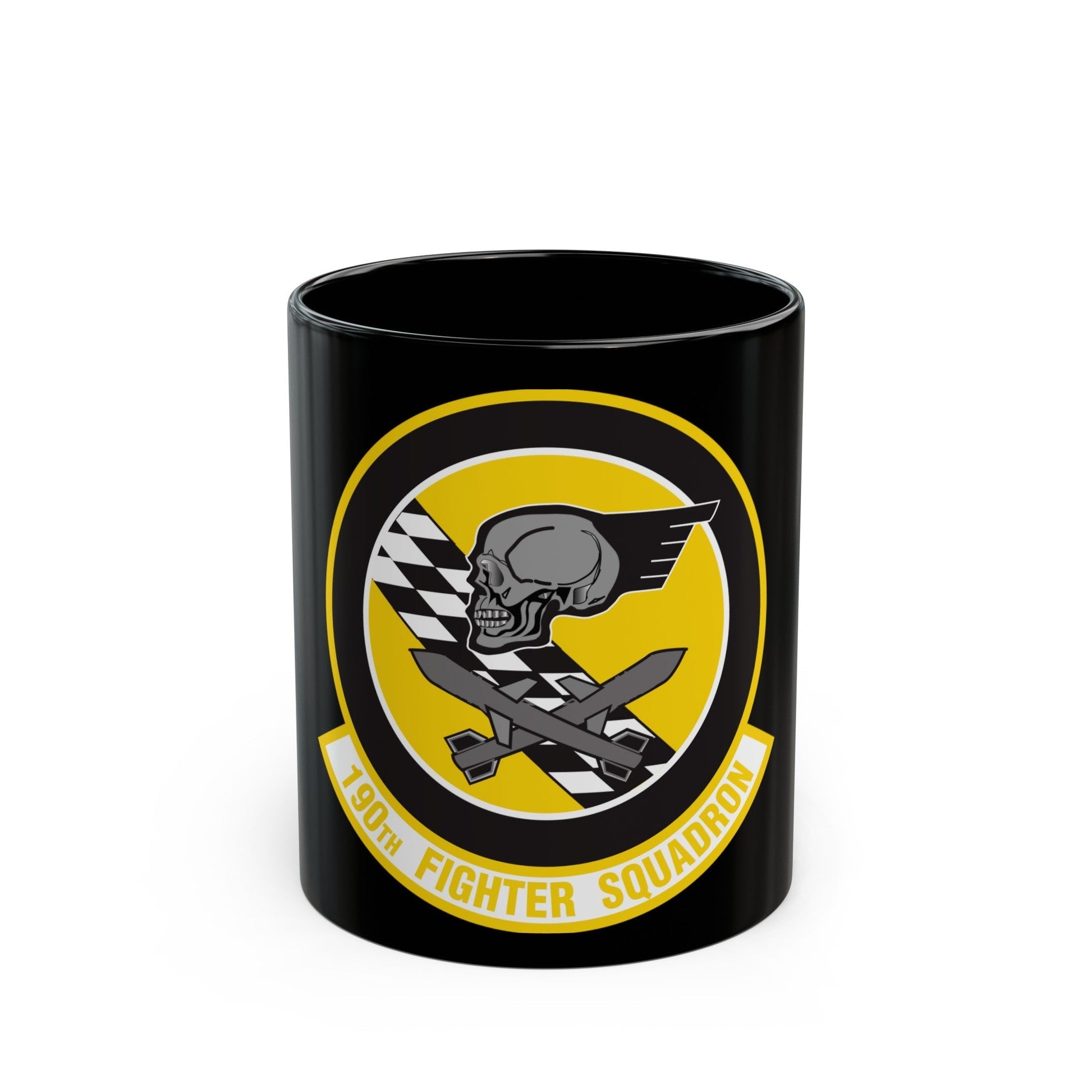 190 Fighter Squadron (U.S. Air Force) Black Coffee Mug-11oz-The Sticker Space