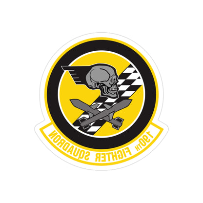 190 Fighter Squadron (U.S. Air Force) REVERSE PRINT Transparent STICKER-2" × 2"-The Sticker Space