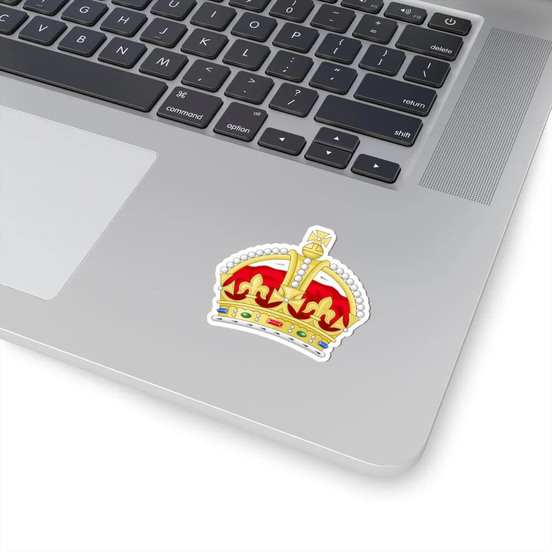 1901 pattern Tudor Crown 2D Sodacan style (United Kingdom) (Coat of Arms) STICKER Vinyl Kiss-Cut Decal - The Sticker Space