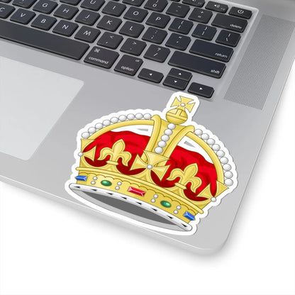 1901 pattern Tudor Crown 3D Sodacan style (United Kingdom) (Coat of Arms) STICKER Vinyl Kiss-Cut Decal - The Sticker Space