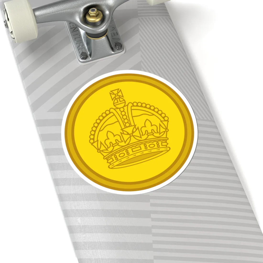 1901 pattern Tudor Crown button (United Kingdom) (Military Rank) STICKER Vinyl Kiss-Cut Decal - The Sticker Space