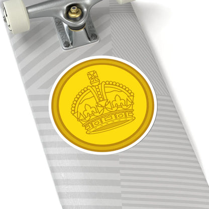 1901 pattern Tudor Crown button (United Kingdom) (Military Rank) STICKER Vinyl Kiss-Cut Decal - The Sticker Space