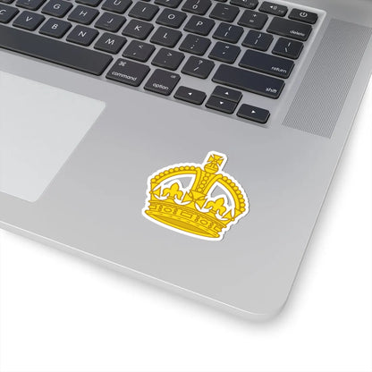 1901 pattern Tudor Crown gold hollow (United Kingdom) (Military Rank) STICKER Vinyl Kiss-Cut Decal - The Sticker Space
