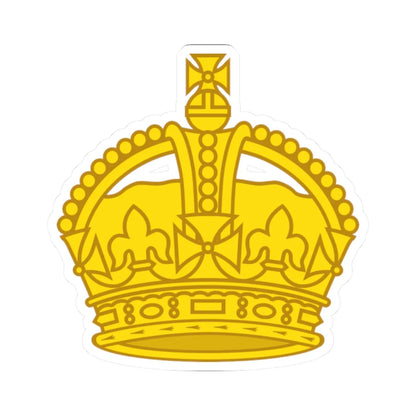 1901 pattern Tudor Crown gold (United Kingdom) (Military Rank) STICKER Vinyl Kiss-Cut Decal 2 Inch White - The Sticker Space