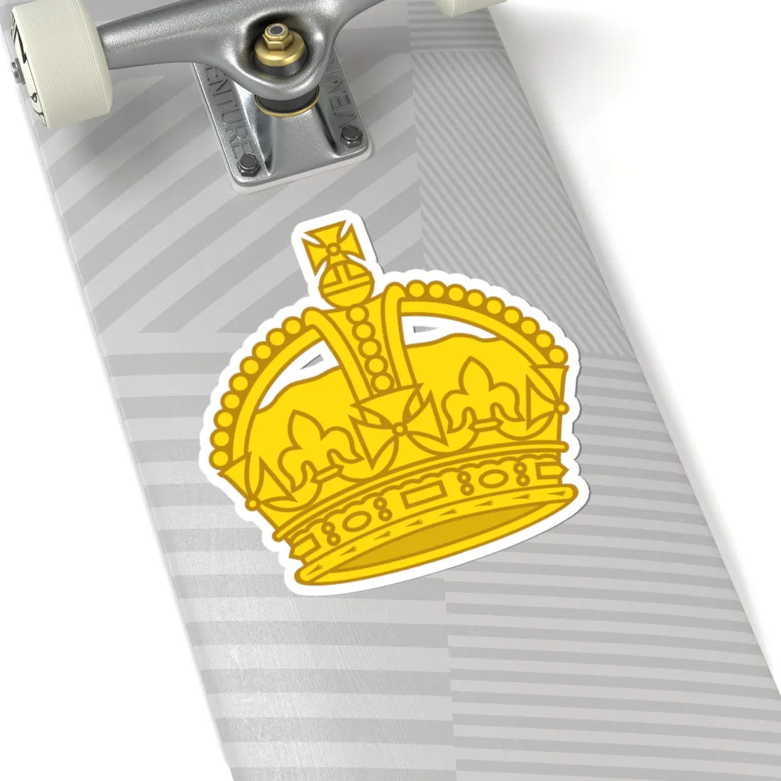 1901 pattern Tudor Crown gold (United Kingdom) (Military Rank) STICKER Vinyl Kiss-Cut Decal - The Sticker Space