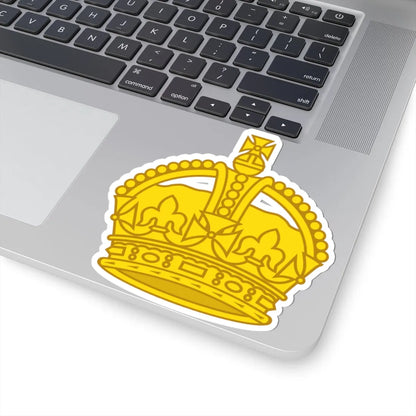 1901 pattern Tudor Crown gold (United Kingdom) (Military Rank) STICKER Vinyl Kiss-Cut Decal - The Sticker Space