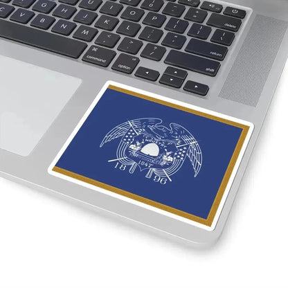 1903-1909 Utah Governors Flag (United States) STICKER Vinyl Kiss-Cut Decal - The Sticker Space