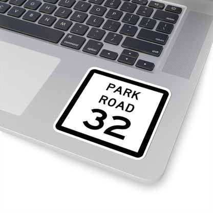 Texas Park Road 32 (Texas) (Road Sign) STICKER Vinyl Kiss-Cut Decal