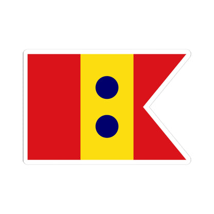 Flag of Division General Spain 1923-1931 1938-1977 (Spain) STICKER Vinyl Kiss-Cut Decal