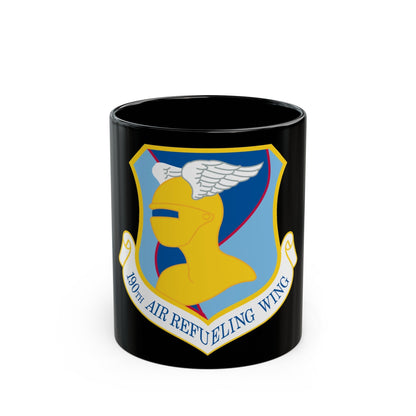 190th Air Refueling Wing (U.S. Air Force) Black Coffee Mug-11oz-The Sticker Space