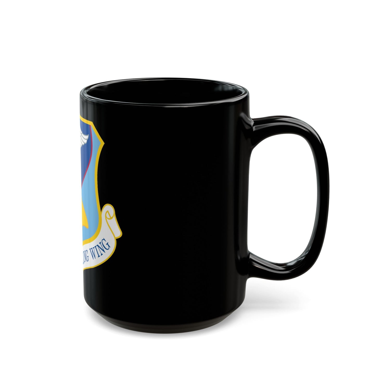 190th Air Refueling Wing (U.S. Air Force) Black Coffee Mug-The Sticker Space