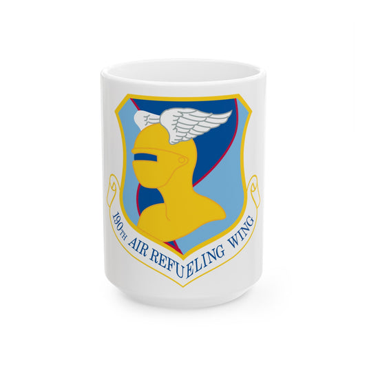 190th Air Refueling Wing (U.S. Air Force) White Coffee Mug-15oz-The Sticker Space