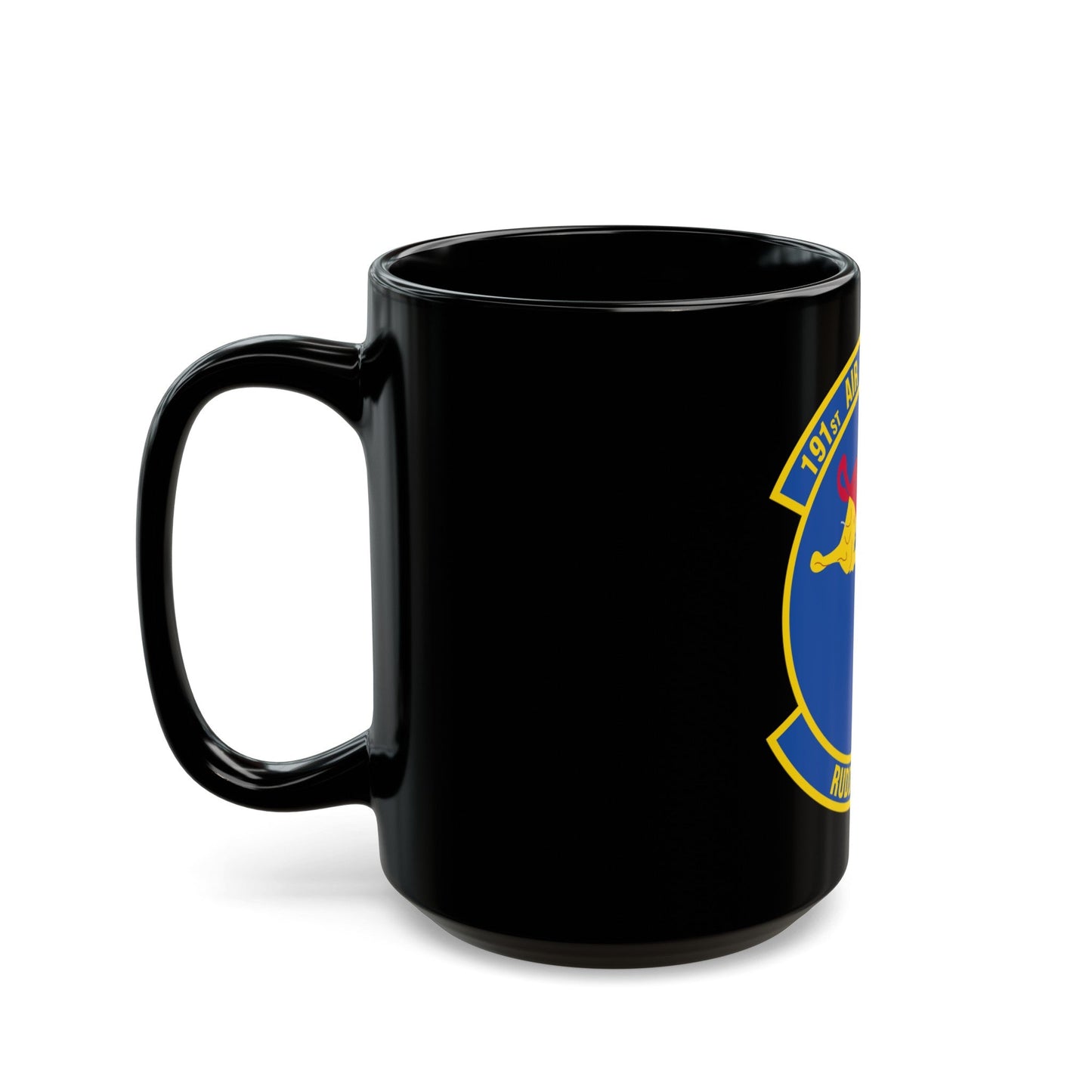 191 Air Refueling Squadron (U.S. Air Force) Black Coffee Mug-The Sticker Space