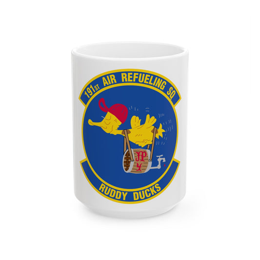 191 Air Refueling Squadron (U.S. Air Force) White Coffee Mug-15oz-The Sticker Space