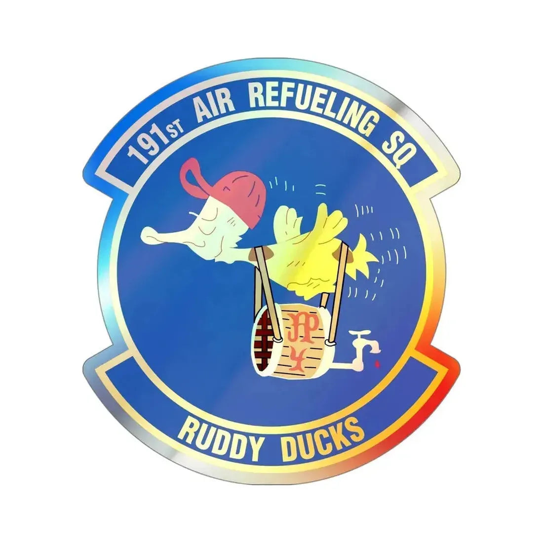191 Air Refueling Squadron (U.S. Air Force) Holographic STICKER Die-Cut Vinyl Decal - The Sticker Space