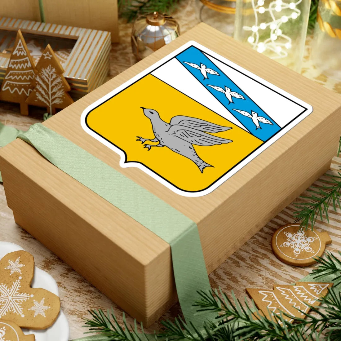 Герб Грайворонского уезда 1910 (Russia) (Coat of Arms) STICKER Vinyl Kiss-Cut Decal - The Sticker Space