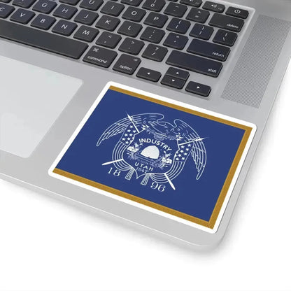 1911-1913 Utahs First Official State flag (United States) STICKER Vinyl Kiss-Cut Decal - The Sticker Space