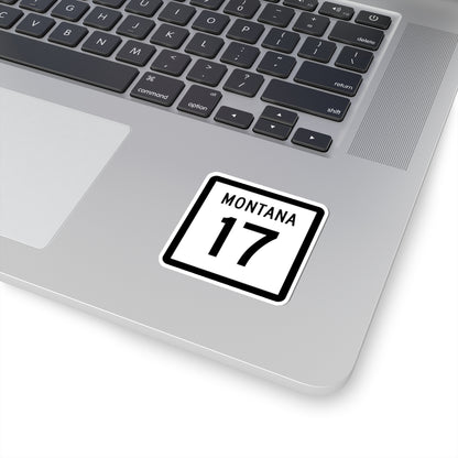 MT-17 (Montana) (Road Sign) STICKER Vinyl Kiss-Cut Decal