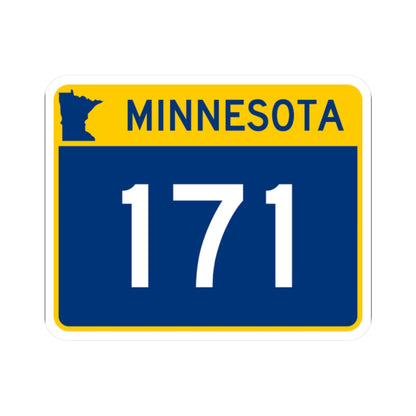 MN-171 wide (Minnesota) (Road Sign) STICKER Vinyl Kiss-Cut Decal