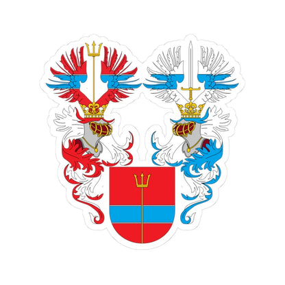 1916 Ernst Lauda - coat of arms (Austria) (Coat of Arms) STICKER Vinyl Kiss-Cut Decal 3 Inch White - The Sticker Space