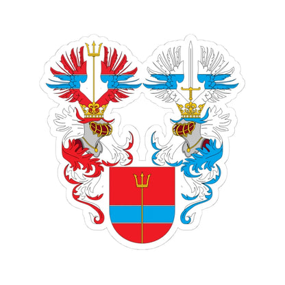 1916 Ernst Lauda - coat of arms (Austria) (Coat of Arms) STICKER Vinyl Kiss-Cut Decal 4 Inch White - The Sticker Space