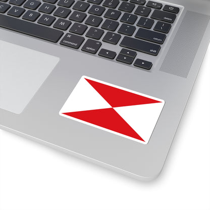 Flag maritime vigo (Spain) STICKER Vinyl Kiss-Cut Decal