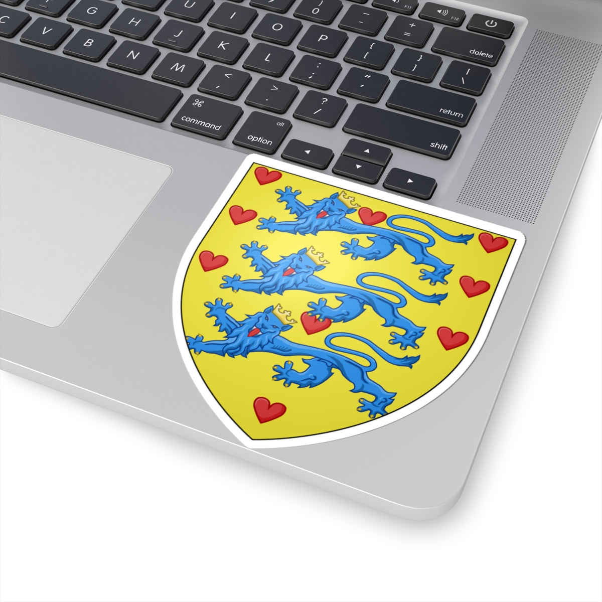 Ancien blason Danemark (Denmark) (Coat of Arms) STICKER Vinyl Kiss-Cut Decal