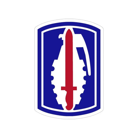 191ST INFANTRY BRIGADE (U.S. Army) Transparent STICKER Die-Cut Vinyl Decal 6 Inch - The Sticker Space