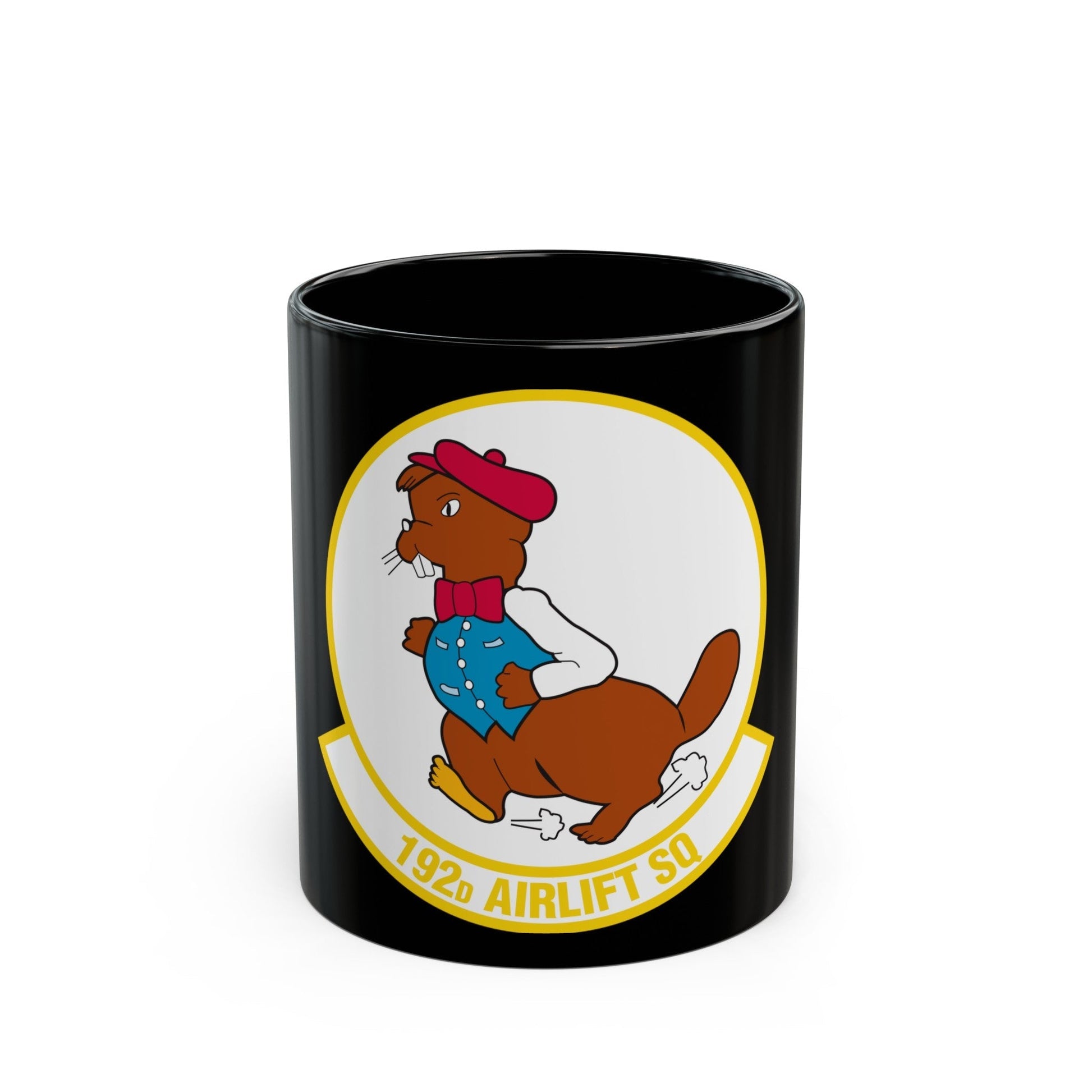 192 Airlift Squadron (U.S. Air Force) Black Coffee Mug-11oz-The Sticker Space