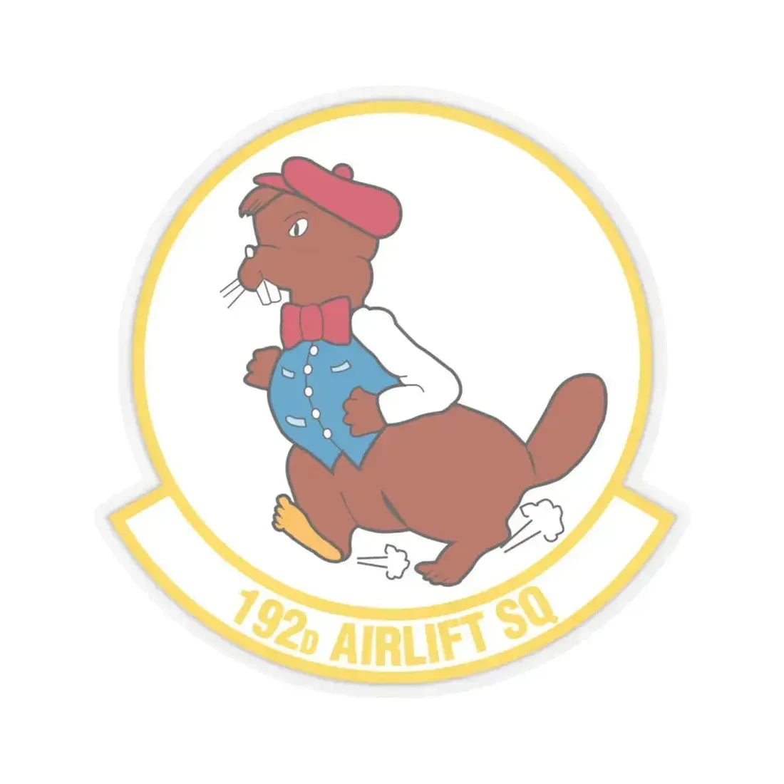 192 Airlift Squadron (U.S. Air Force) STICKER Vinyl Kiss-Cut Decal 6 Inch Transparent - The Sticker Space