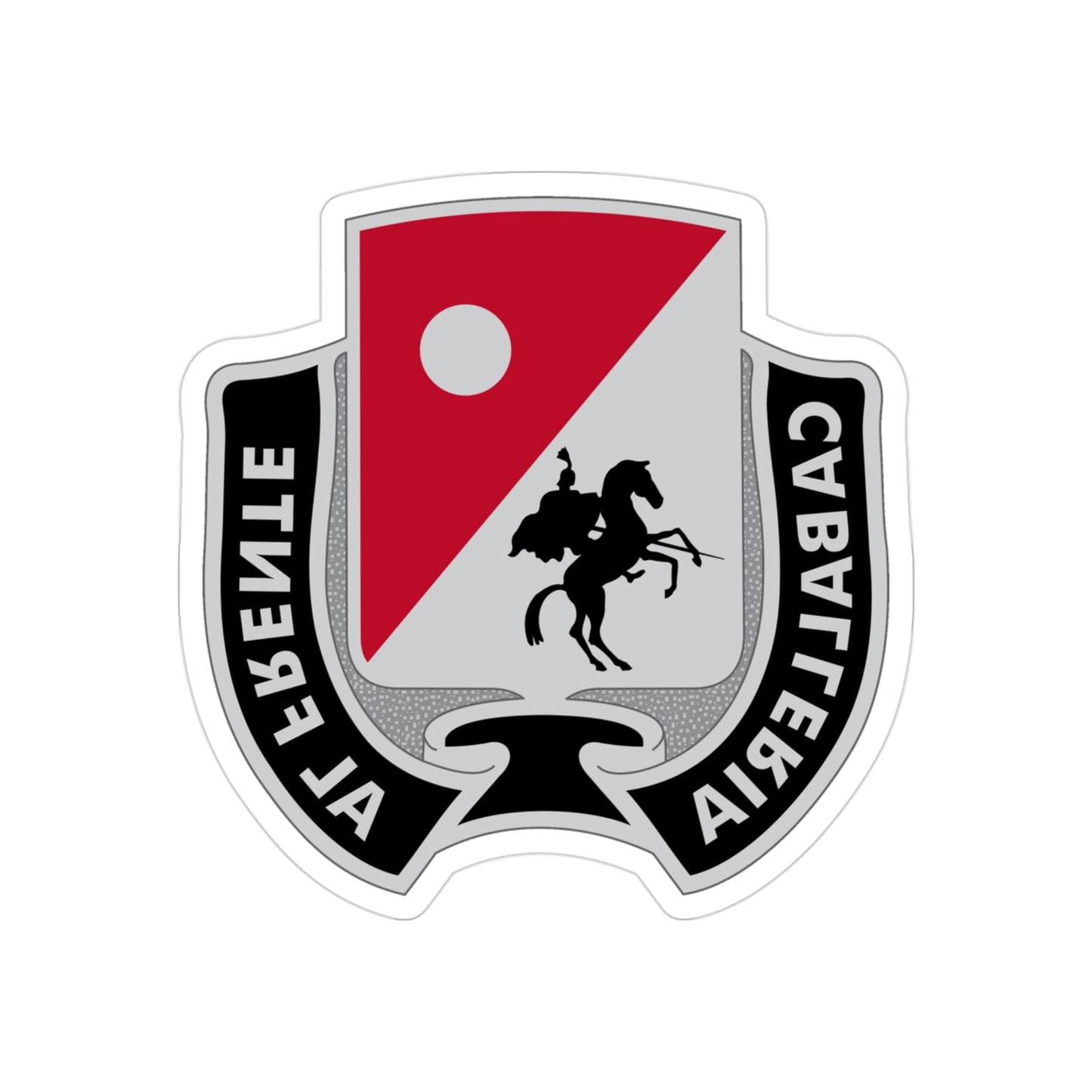 192 Cavalry Regiment (U.S. Army) REVERSE PRINT Transparent STICKER-3 Inch-The Sticker Space