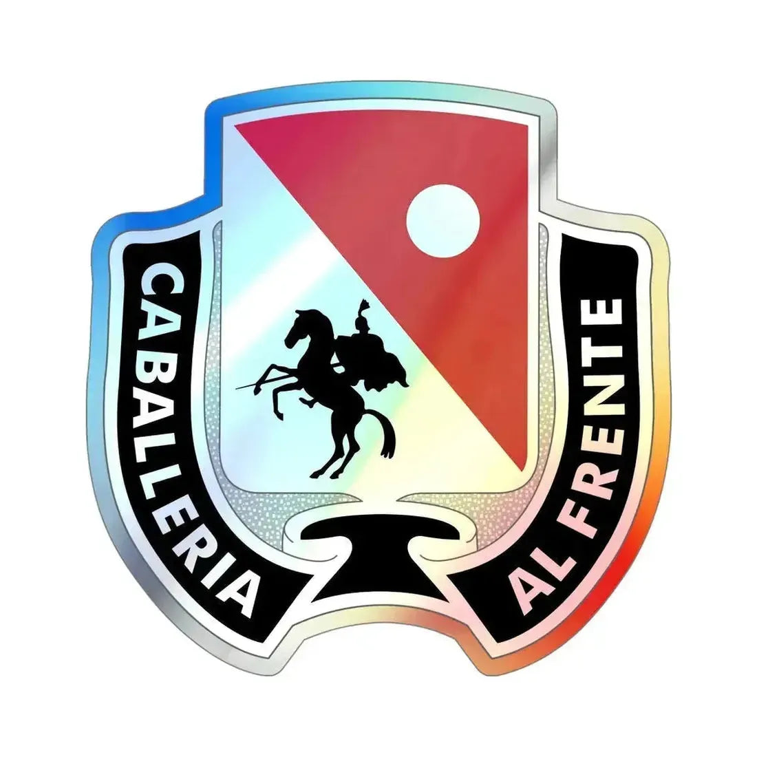 192 Cavalry Regiment (U.S. Army) Holographic STICKER Die-Cut Vinyl Decal 5 Inch Holographic - The Sticker Space