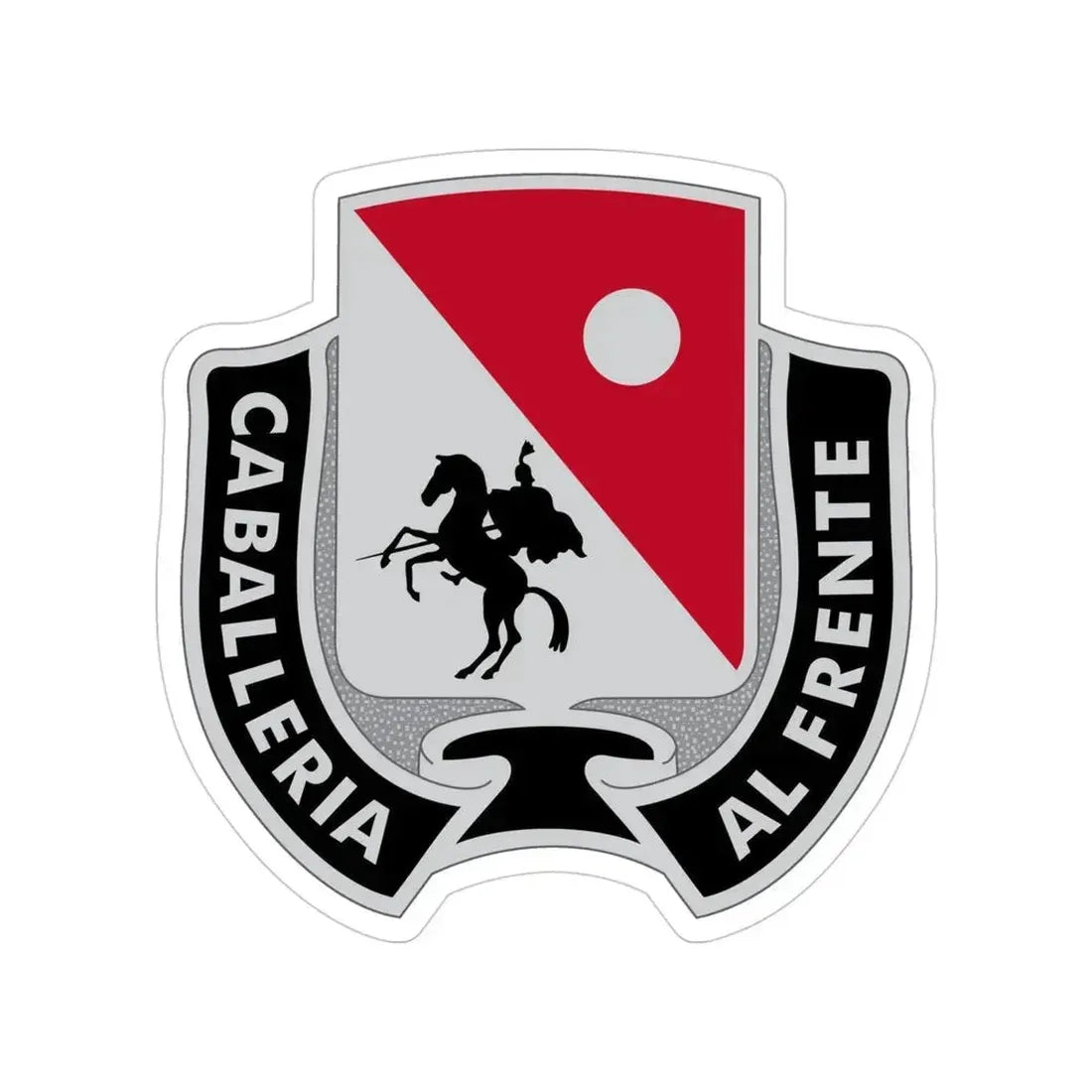 192 Cavalry Regiment (U.S. Army) Transparent STICKER Die-Cut Vinyl Decal 4 Inch - The Sticker Space