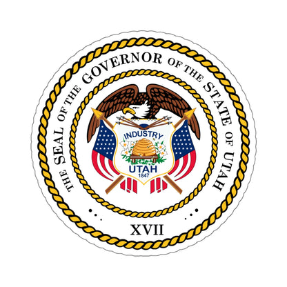 Seal of the Governor of Utah 2011 - STICKER Vinyl Kiss-Cut Decal